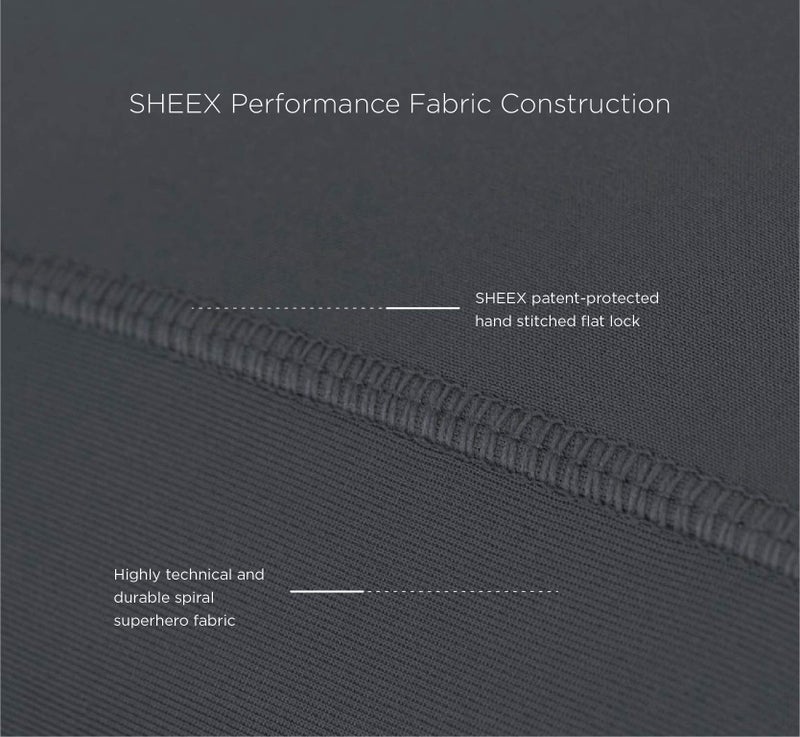 SHEEX Original Performance Sheet Set  Cooling Bed Sheet with 1 Flat Sheet  1 Fitted Sheet  and 2 Standard Pillowcases  Queen  Bright White - Image 5